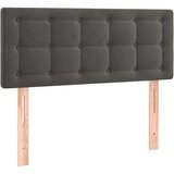  Box spring postelja z vzmetnico LED temno siva 100x200 cm žamet, (20789477) | Shoptok.si
