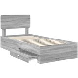 Okvir za krevet Siva Sonoma 90 x 200 cm Konstruirano drvo | shoptok.hr