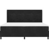  Okvir kreveta s madracem crni 200x200 cm baršun | shoptok.hr