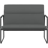  Klupa siva 100 x 64 x 80 cm od umjetne kože | shoptok.hr
