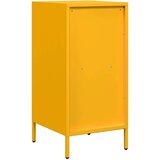 vidaXL Komoda gorčično rumena 35x39x73,5 cm hladno valjano jeklo | Shoptok.si
