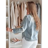 DStreet Kurtka damska jeansowa oversize OVERSOLI niebieska | Shoptok.si