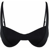 Trendyol Black Balconette Bikini Top Cene