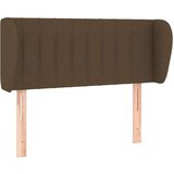  Vzglavje z ušesi temno rjavo 103x23x78/88 cm blago, (20736312) | Shoptok.si