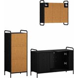  Set ormarića za kupaonicu 3 kom. Crni hrast 40 x 36 x 99,5 cm | shoptok.hr