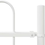 vidaXL Bela vrtna ograja z obrobo, 8.5x1 m, Jeklo | Shoptok.si