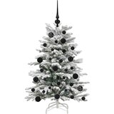 vidaXL Umetno Zložljivo Božično Drevo Bela 120 cm PE in PVC | Shoptok.si