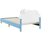  Krevet za djecu s uzglavljem s uzglavljem Plava 90 x 200 cm PU | shoptok.hr