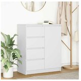 vidaXL Komoda s predali bela 71x35x84 cm inženirski les | Shoptok.si
