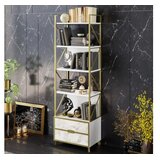 Hanah home Frida 60 cm bijela polica za knjige 59,3x191x35,2 cm, bijela | Eponuda.ba