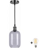 Brilagi LED Luster na sajli RETRO GLASS 1xE27/60W/230V prečnik 14 cm crna/zadimljeno siva Cene