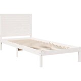 vidaXL Dugi okvir kreveta bez madraca bijeli 90 x 210 cm masivno drvo | shoptok.hr