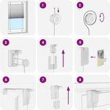  Plisirana roleta Bordeaux crvena 85x150 cm Širina tkanine | shoptok.hr