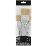 Basics Set ščetinastih čopičev (3 -del., Velikost čopiča: 1/2″ / 1" / 2", Prašičje ščetine)