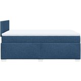  Krevet s oprugama i madracem plavi 120 x 200 cm od tkanine | shoptok.hr