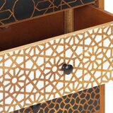  Komoda s otisnutim uzorkom 90 x 30 x 70 cm masivno drvo manga | shoptok.hr