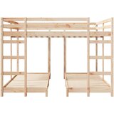  Okvir trojne postelje Naravna 80 / 200 x 200 cm, (5000102372) | Shoptok.si