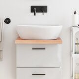  Kupaonska radna ploča svjetlosmeđa 40x60x(2-4) cm masivno drvo | shoptok.hr