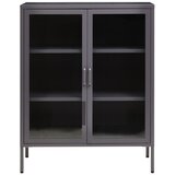 Premier Housewares Siva željezna vitrina 80x102x40 cm Acier – | shoptok.hr