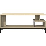 TV ormarić boja hrasta 102x40x41 cm konstruirano drvo i čelik | shoptok.hr