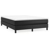  Okvir za krevet s oprugom crni 140x200 cm od umjetne kože | Shoptok.si