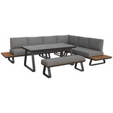 Bessagi Garden lounge garnitura emmy, temno siva, 5-Delno | Shoptok.si