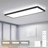Nettlife črna LED stropna svetilka 58 &amp;times; 20 cm, 22 W, 3000&amp;ndash;6500 K, zatemnilna, s pomnilnikom in daljinskim upravljalnikom, (5000491309) Slike