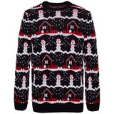 Trendyol Multicolored Men's Regular Fit Crewneck Christmas Knitwear Sweater. Cene