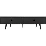 Woodman Crna TV komoda u dekoru hrasta 178x50x40 cm Rove – | shoptok.hr