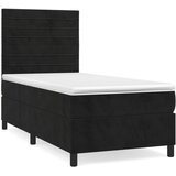 Box spring krevet s madracem crni 90x190 cm baršunasti | shoptok.hr