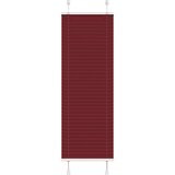  Plisirana zavjesa Bordo crvena 45x100 cm Širina tkanine 44,4 cm Poliester | shoptok.hr