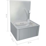  Umivaonik sa slavinom i dozatorom za sapun nehrđajući čelik | shoptok.hr