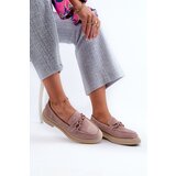 S. BARSKI Women's Suede Loafers with Flat Heels and Decorative D&A | shoptok.hr