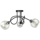  Plafonski luster EVIE 3xE27/60W/230V crna/prozirna | Eponuda.com
