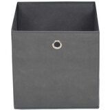 vidaXL Škatle 10 kosov netkano blago 28x28x28 cm sive | Shoptok.si