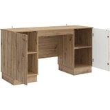  Miza s polico Artisan hrast 142,5 x 50 x 75 cm Inženirski les, (5000283182) | Shoptok.si