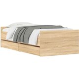  Okvir kreveta s ladicama boja hrasta 100 x 200 cm | shoptok.hr