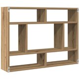  Zidna polica Artisan hrast 75x16x55 cm Konstruirano drvo | shoptok.hr