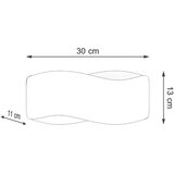  SL.1017 - zidna lampa tila 1xG9/40W/230V, 30 cm, bela | Eponuda.com