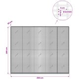  Gabion s žicom debljine 3,5 mm i mrežom 5x2,5 cm 250x20x200 cm | shoptok.hr