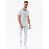 Ombre Men's t-shirt with raw finish - ecru | Eponuda.ba