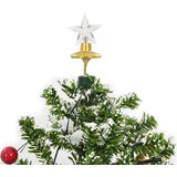 vidaXL Novoletna jelka s sneženjem in podstavkom zelena 75 cm | Shoptok.si