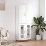 vidaXL Visoka komoda bijela 69 5x34x180 cm konstruirano drvo | shoptok.hr
