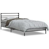 Furnova Posteljni okvir siva sonoma 90x200 cm inženirski les in kovina, (21934456) | Shoptok.si