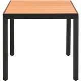  Vrtni stol smeđi 80 x 80 x 74 cm aluminijum i WPC | Eponuda.ba