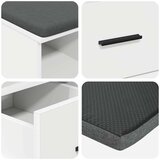  Haldna klop z blazino s predalom Bela 60 x 38 x 46 cm, (5000155677) | Shoptok.si
