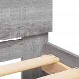  Okvir za krevet s uzglavljem siva boja hrasta 90x190 cm drveni | shoptok.hr