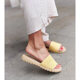 Gemre Yellow woven Capovalle mules | Eponuda.ba