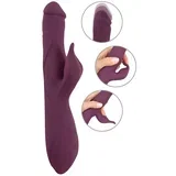 3 Function Rabbit Vibrator Thrusting, Rotating & Vibrating Purple