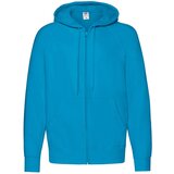 Fruit Of The Loom Blue Men's Hoodie Lightweight Zip Thru Hooded Sweat Cene